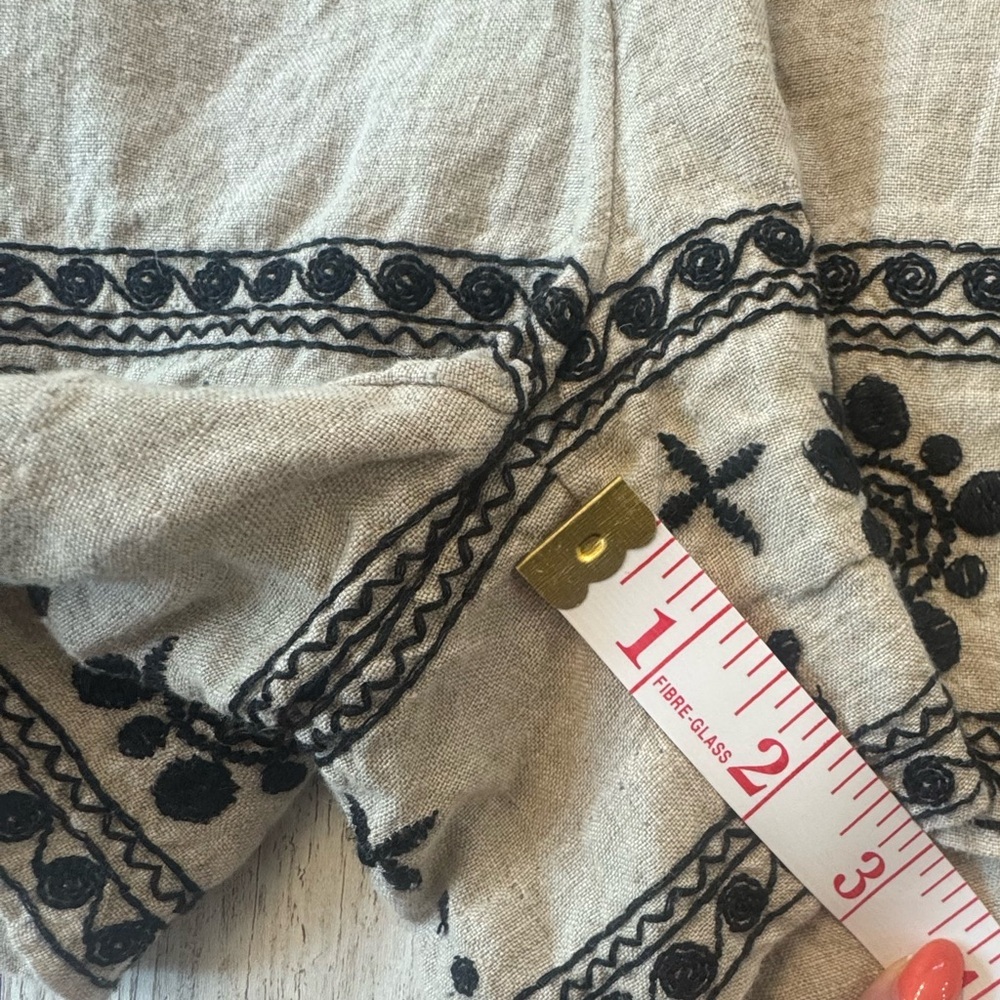 Ann Taylor LOFT Linen Shorts Romper 6P - Picture 5 of 9